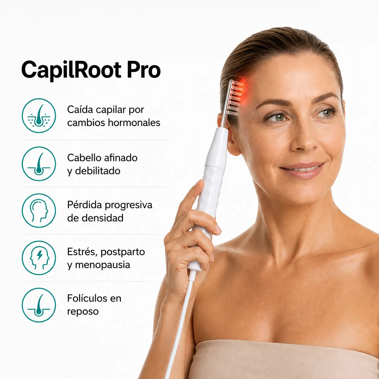 CapilRoot Pro - Recupera tu cabello y tu confianza en casa, sin químicos ni pastillas