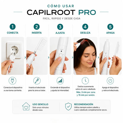 CapilRoot Pro - Recupera tu cabello y tu confianza en casa, sin químicos ni pastillas